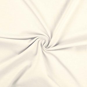 Jersey, Viskose – Baumwolle, unifarben, Ecru