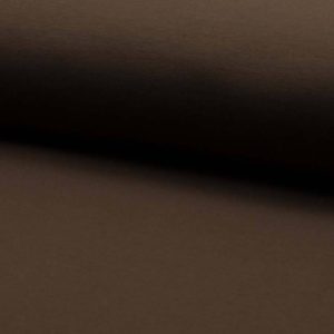 French Terry, unifarben Braun, Sweatshirtstoff brushed