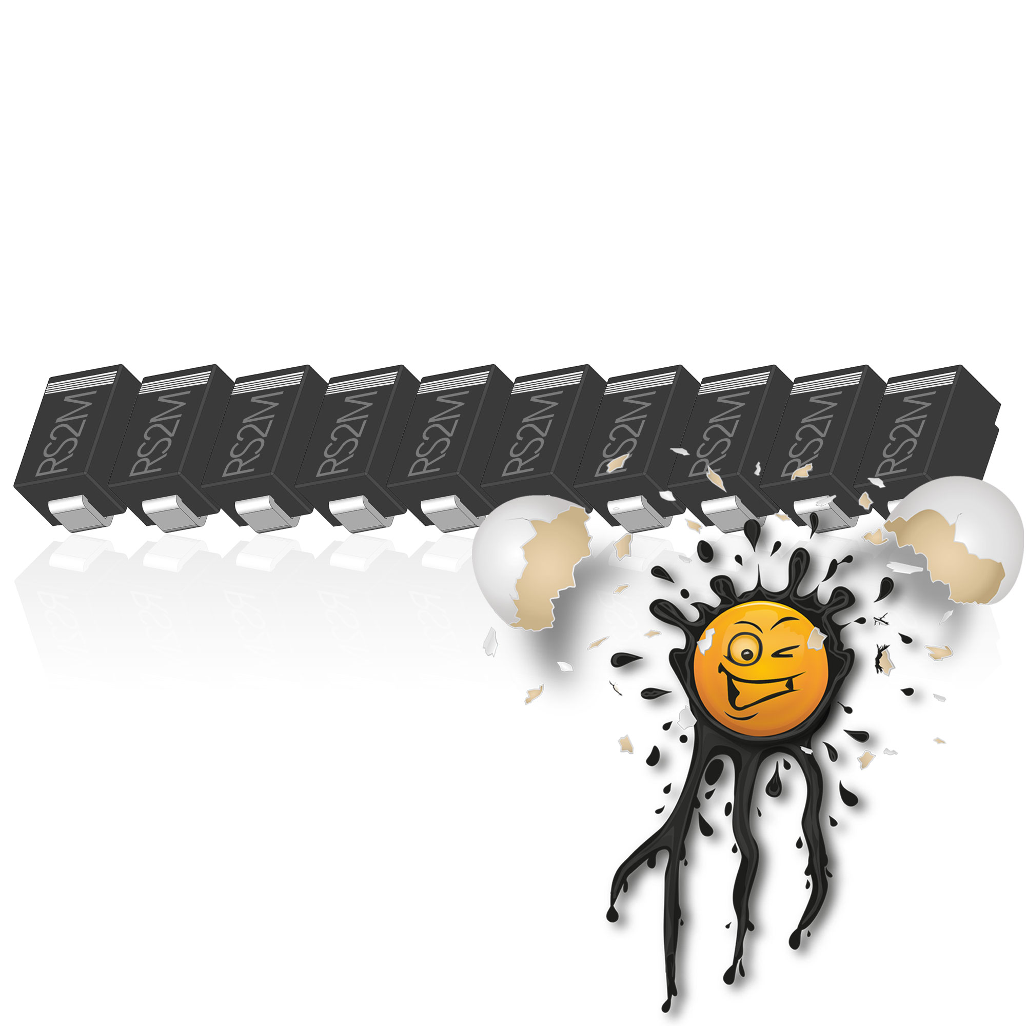 10 x DO214 SMD Schottky Rectifier Diode – Bild 9