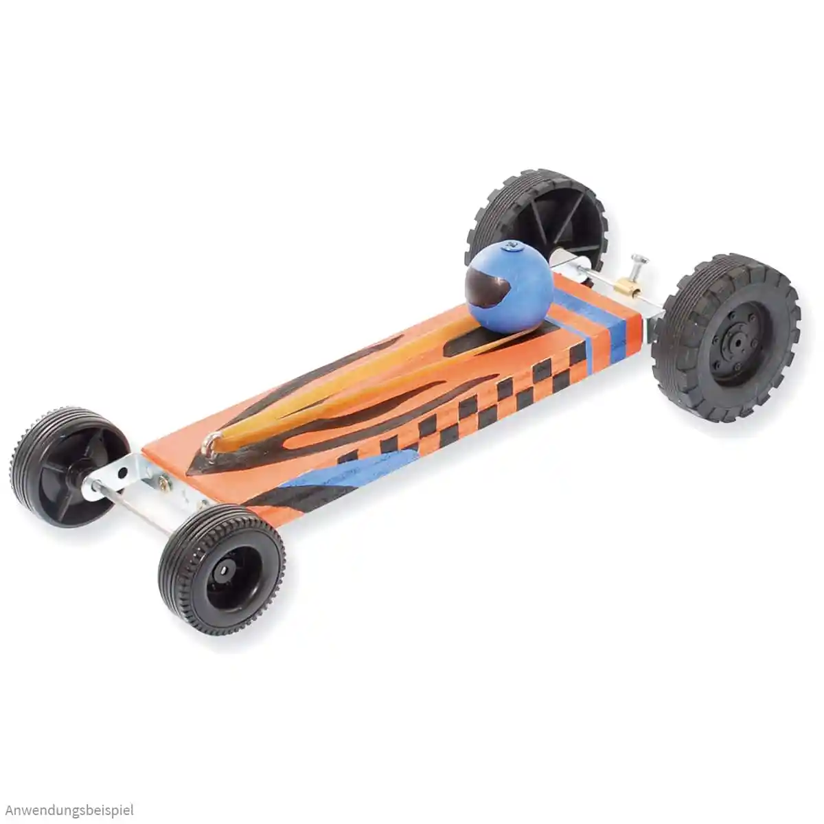 Rennauto Gummiantrieb Rennwagen Bausatz Kinder Werkset Bastelset – ab 10 Jahren – Bild 2