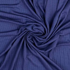 Jersey, weicher Rippenjersey, Blau