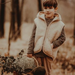 Alwero – Bodywarmer Robby, Biowolle, ENGLISH TEA