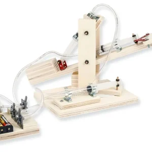 Roboter Arm Bausatz Hydraulik / Luftdruck mit E-Kompressor Bastelset ab 12 Jahre