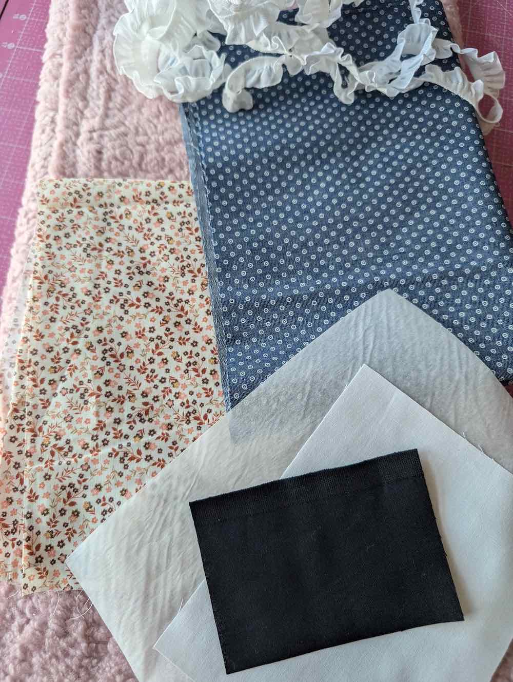 Stoffpaket Schildkröte Romea / Stoff für 2 Kuscheltiere – Rosa Blumen blauer Panzer – Bild 3