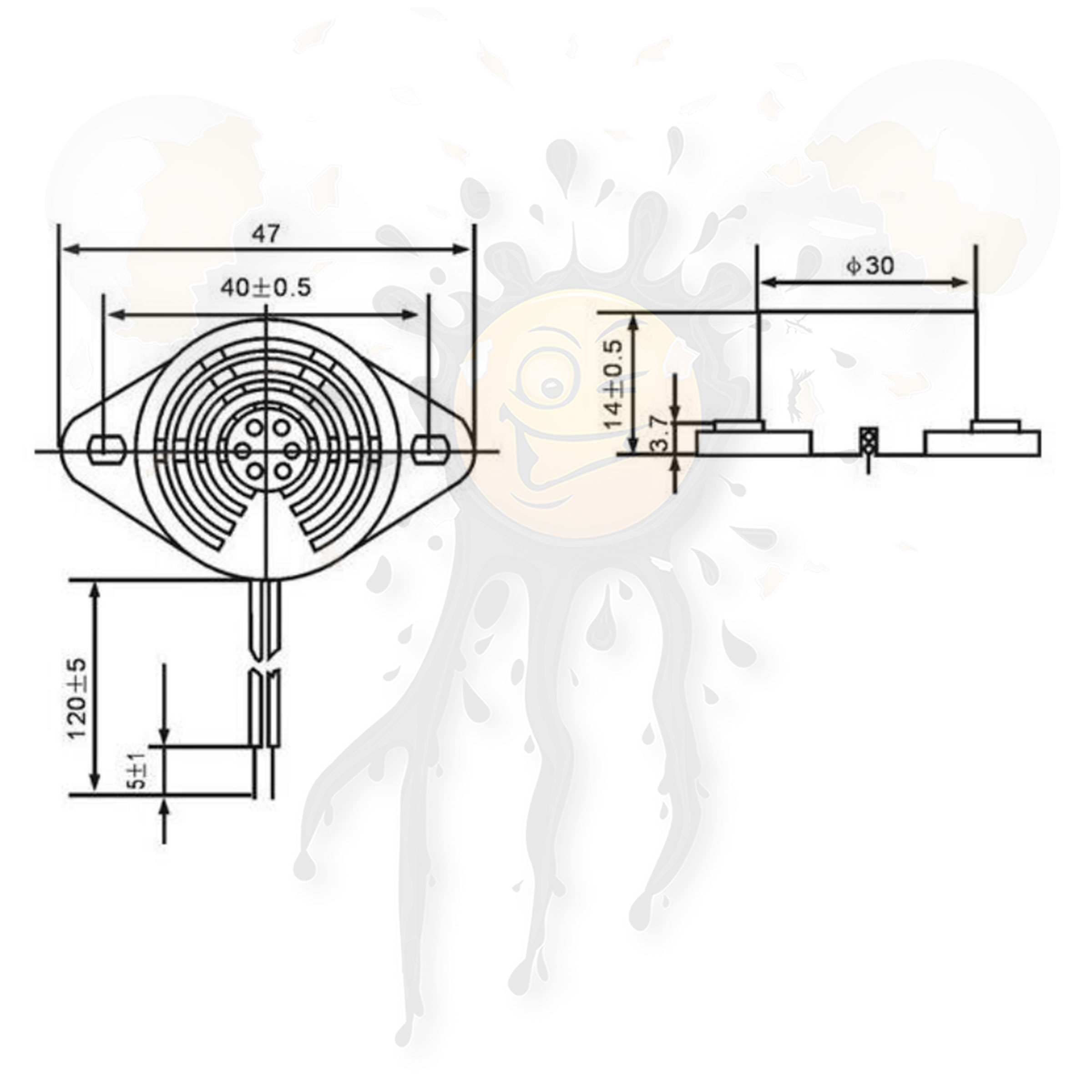 SFM27 Piezo Alarm Signal Buzzer aktiv 3-24 SFM27-I permanent – Bild 3