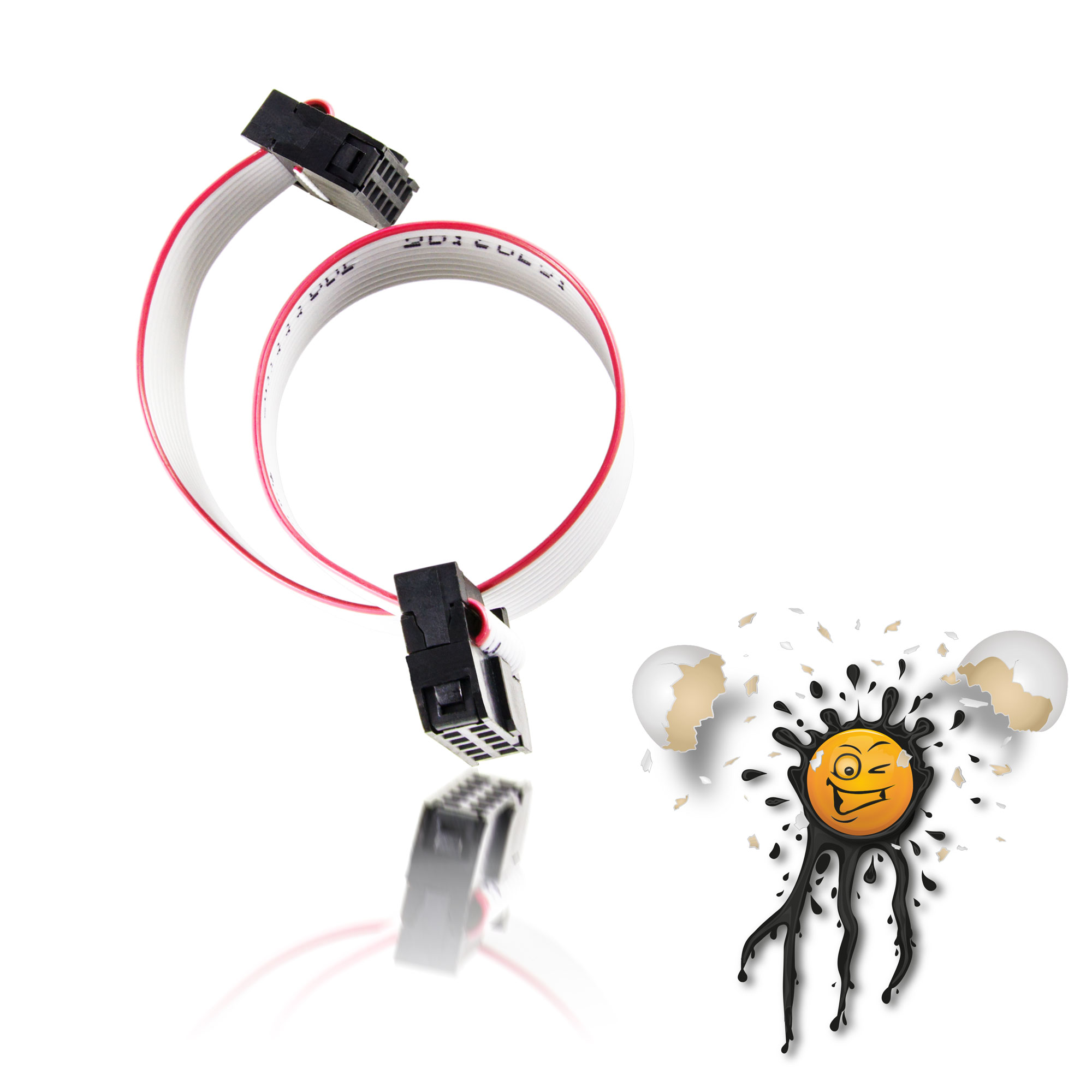 Flachbandkabel IDC mit Pfostenverbinder 10-polig 300mm – Bild 4