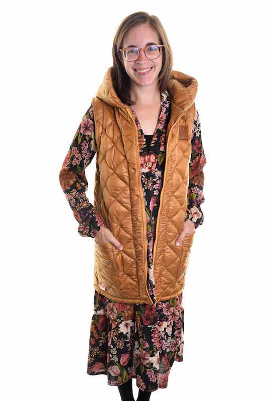 Stepper – Steppstoff, Mantelstoff, folienbeschichtet Gold – Bild 8