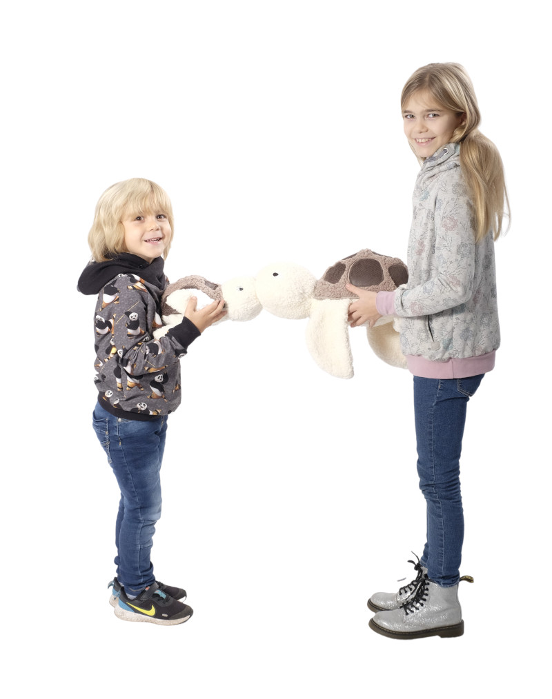 Stoffpaket Schildkröte Romea / Stoff für 2 Kuscheltiere – Grau Leo – Bild 7