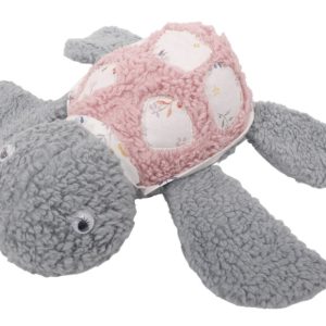 Stoffpaket Schildkröte Romea / Stoff für 2 Kuscheltiere – Grau / Rosa Blumen