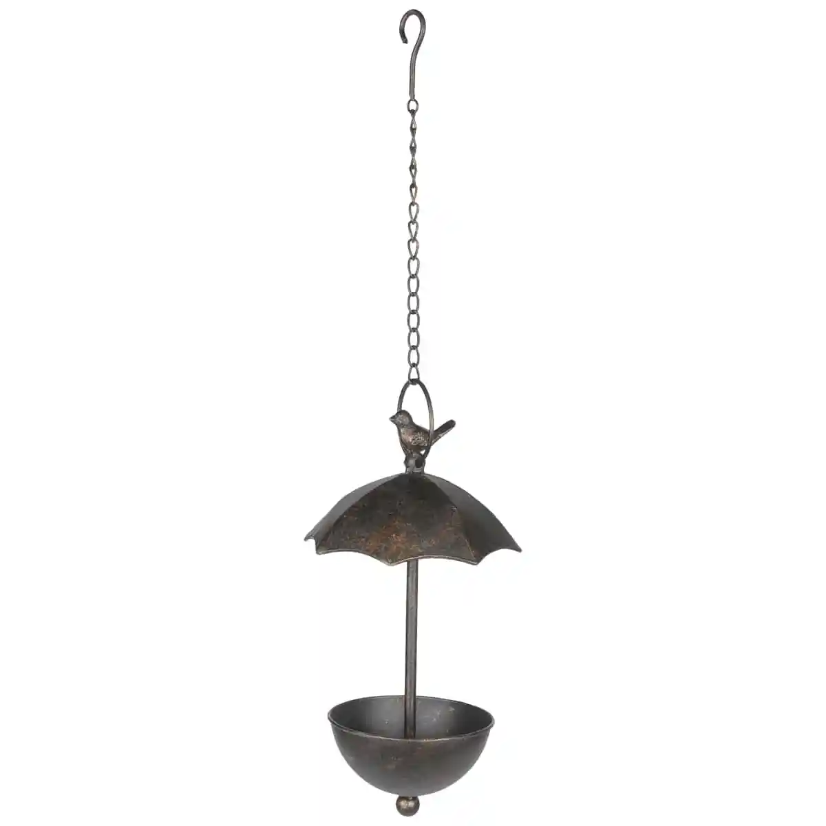 Vogelbad Regenschirm Braun