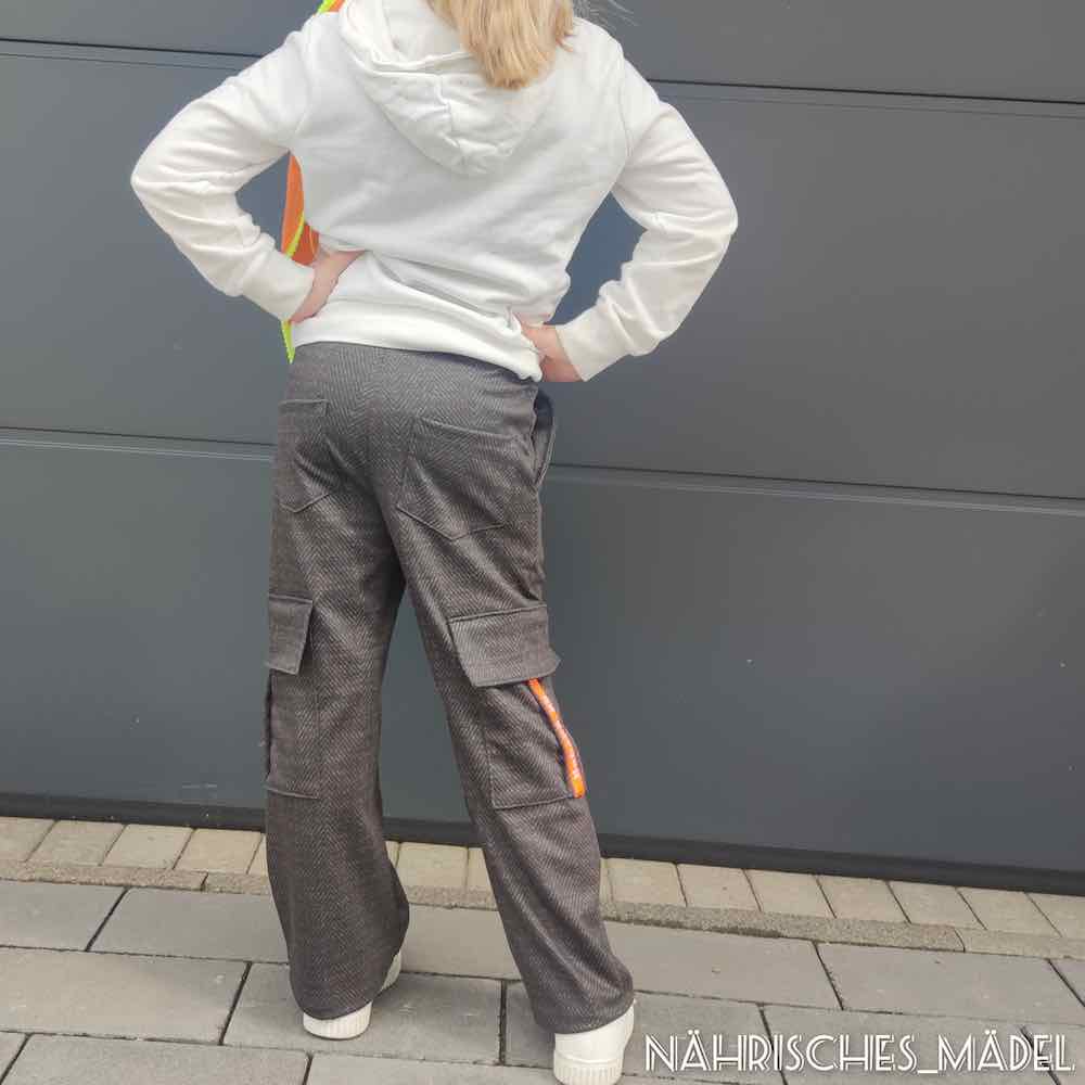 Jersey, Punta Roma, Romanit – Braun / Grau / Zackenmusterung – Bild 3