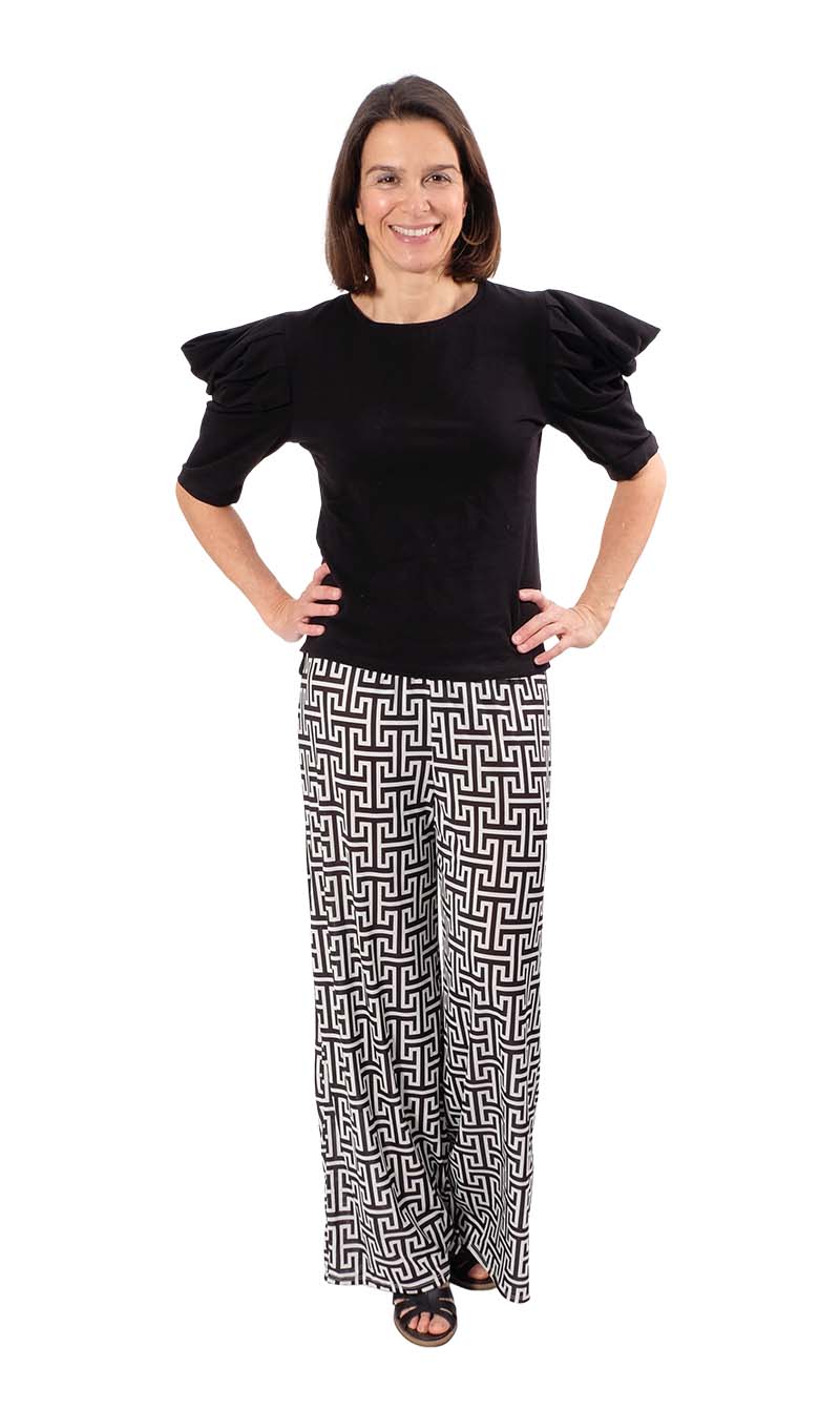 French Terry Stoff – Sommersweat, Schwarz – Bild 3