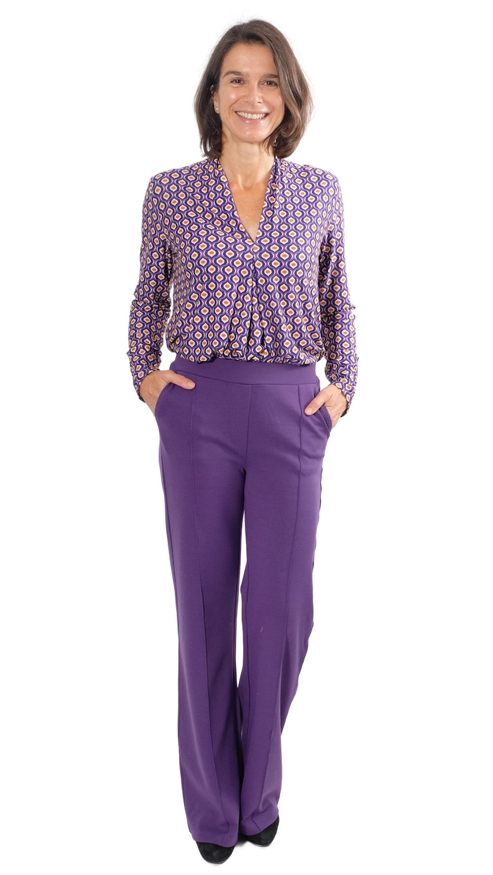 Hose mit Biese “UBBA”, Gr. 158 – Damengr. 46 – Bild 7