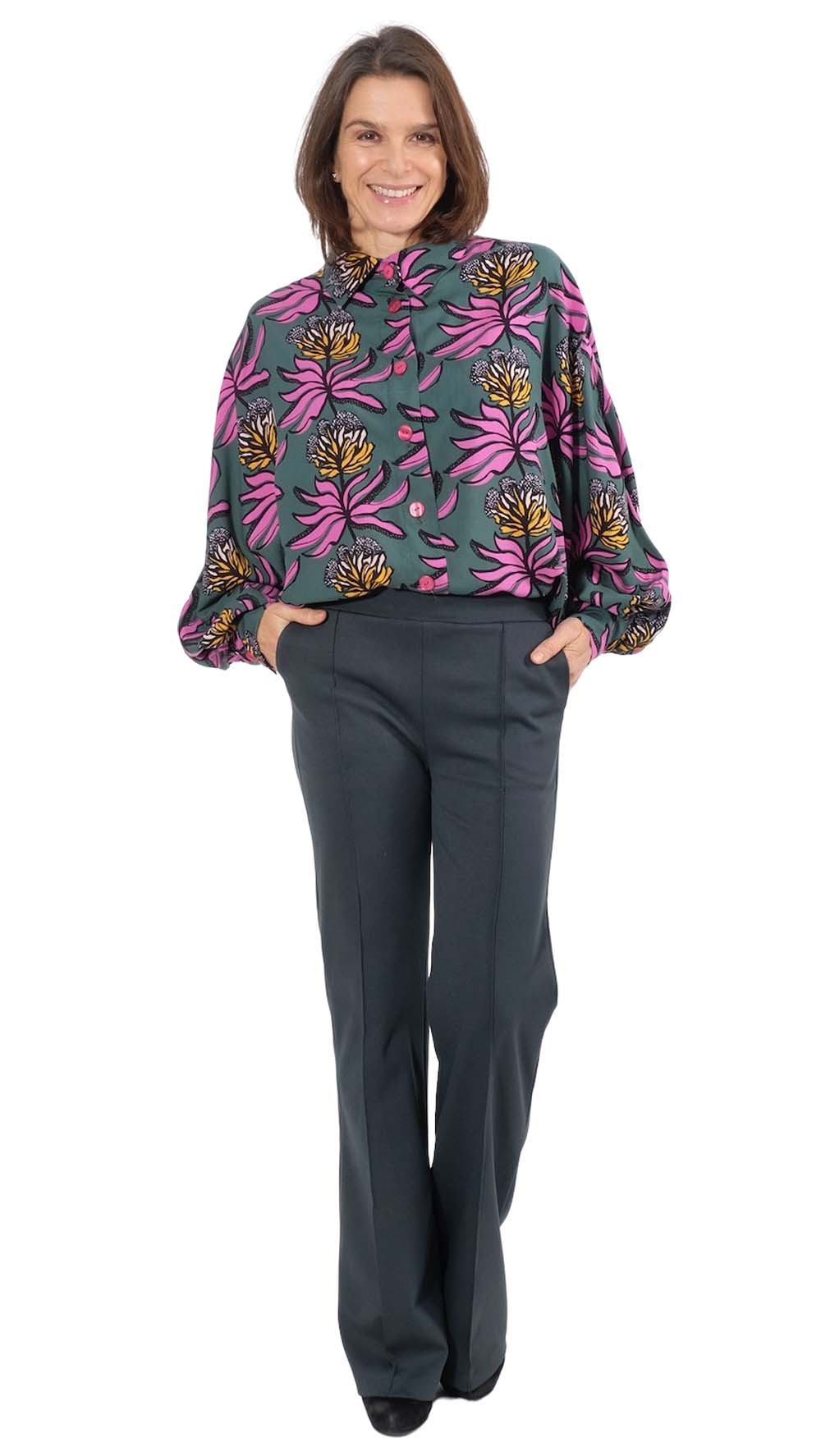 Hose mit Biese “UBBA”, Gr. 158 – Damengr. 46 – Bild 8