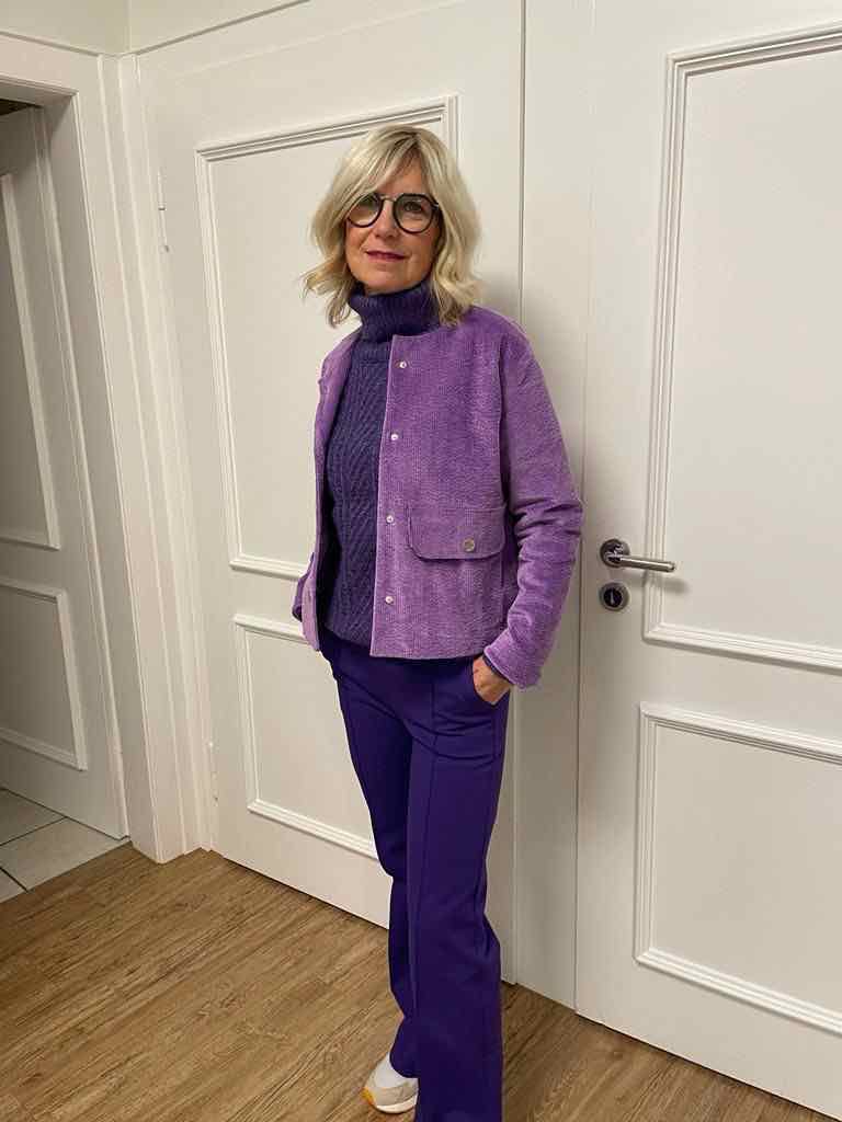 Hose mit Biese “UBBA”, Gr. 158 – Damengr. 46 – Bild 3