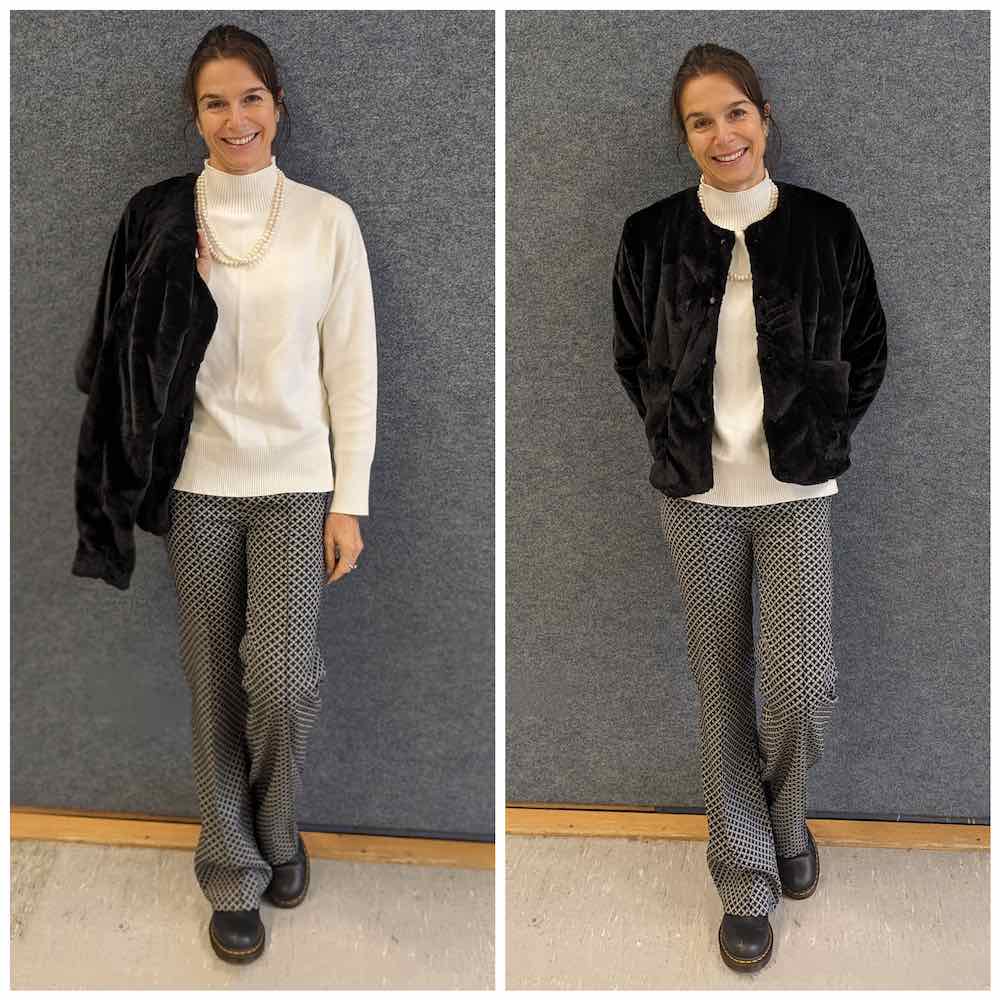 Hose mit Biese “UBBA”, Gr. 158 – Damengr. 46 – Bild 9