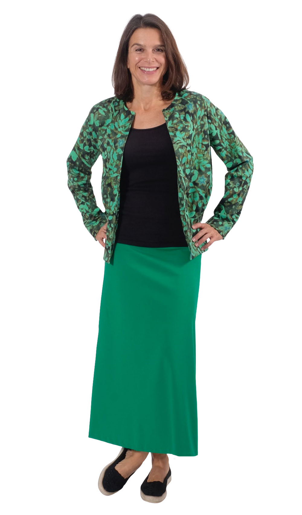 Baumwolle, Musterung im Africa Style, Aqua – Digitaldruck – Bild 9