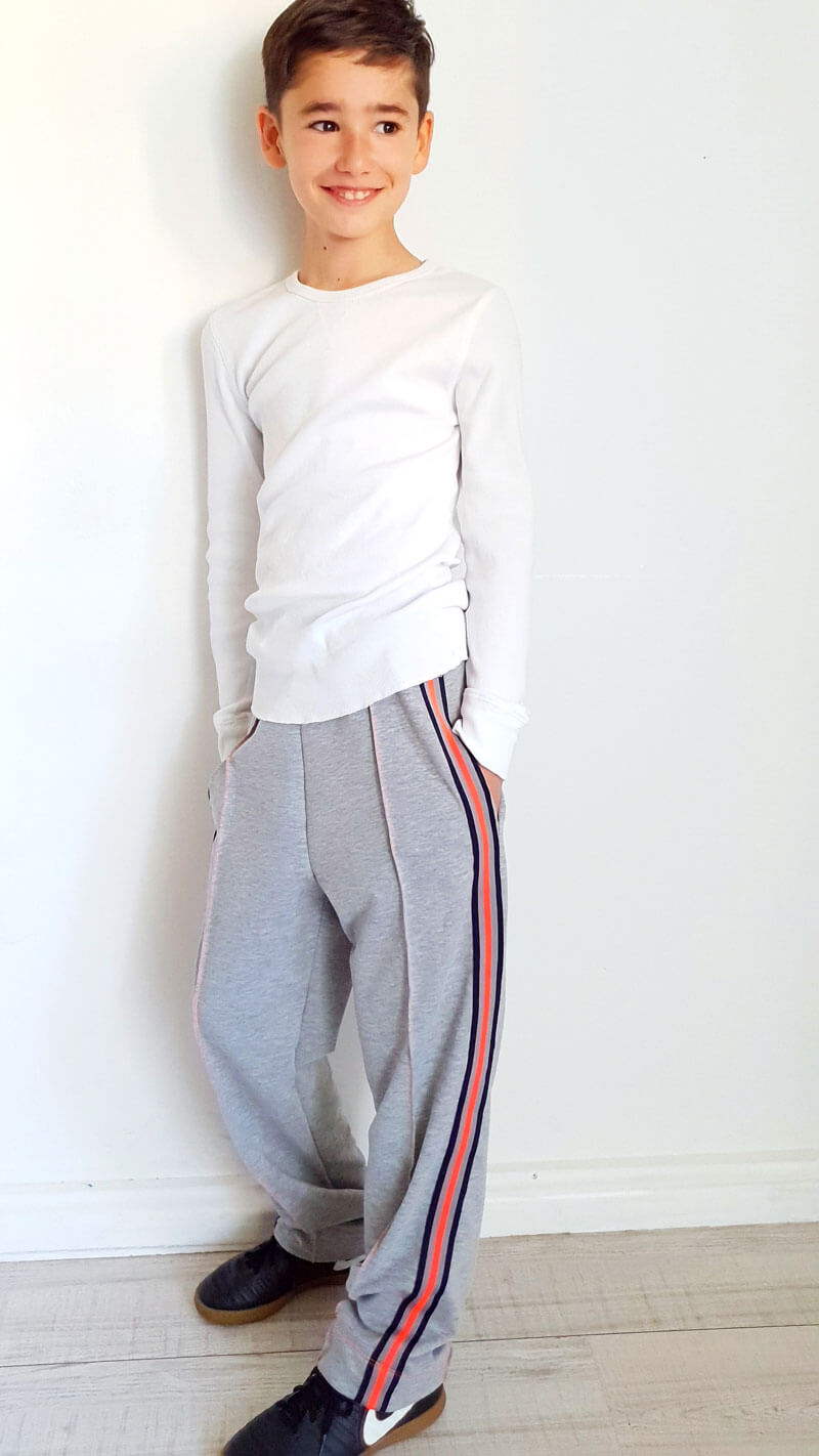 French Terry Stoff – Sommersweat, Hellgrau Melange – Bild 7