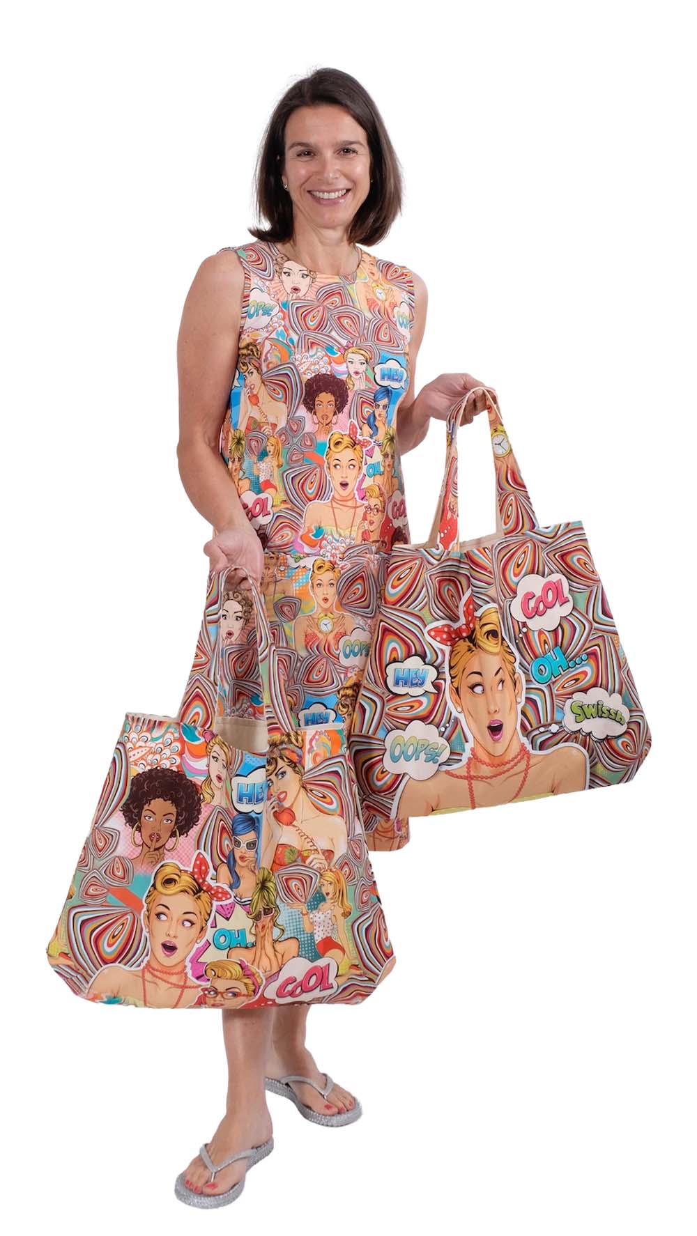 Taschenpanel, Marilyn Monroe Blau – Bild 3