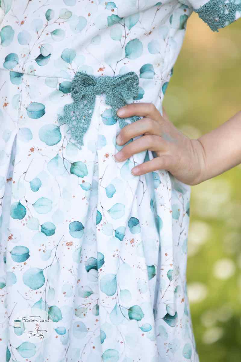 Jersey, Eukalyptus Blumen Weiß – Digitaldruck – Bild 6