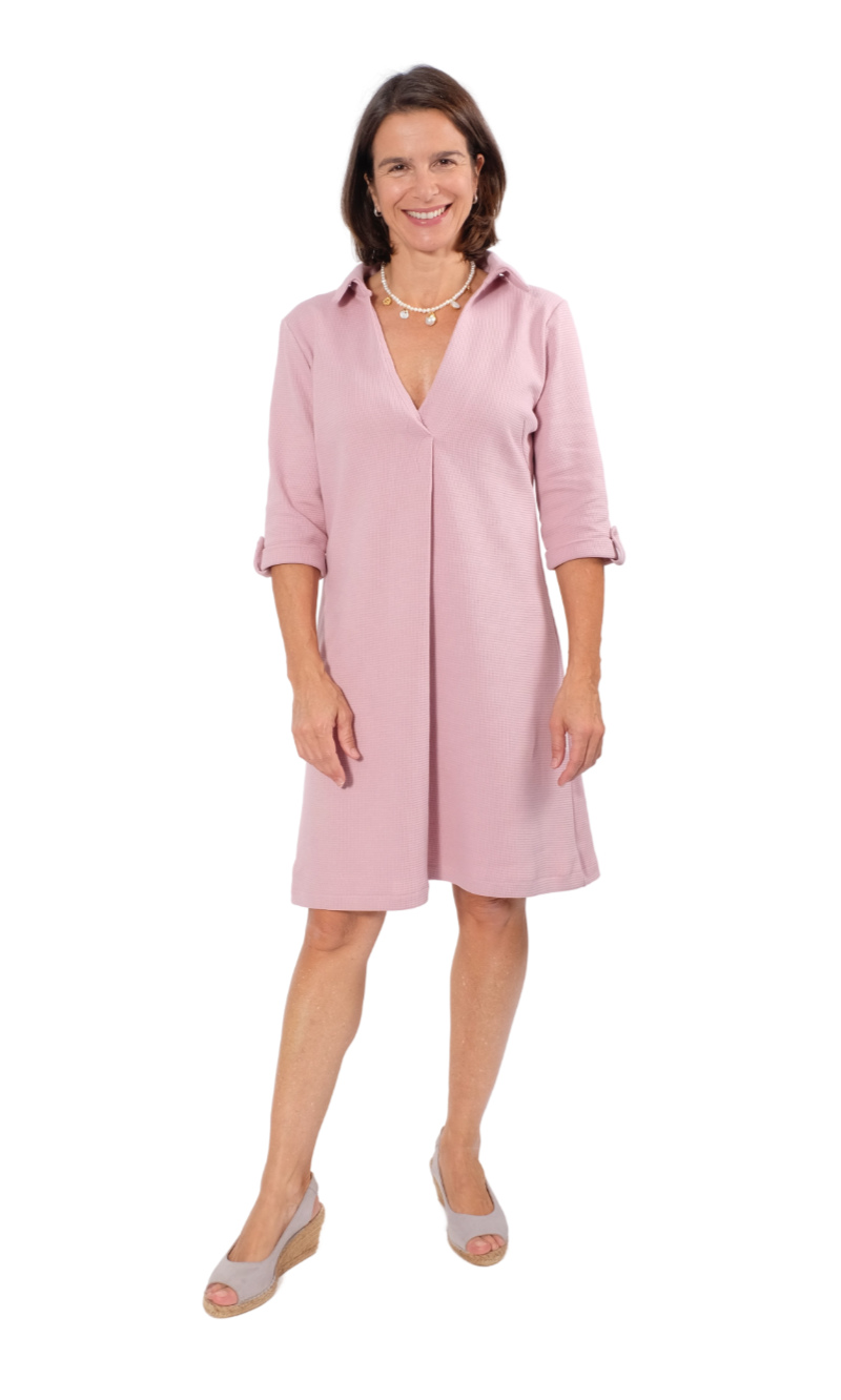 Waffeljersey, Jersey mit kleinem Waffelmuster – Schwarz – Bild 5