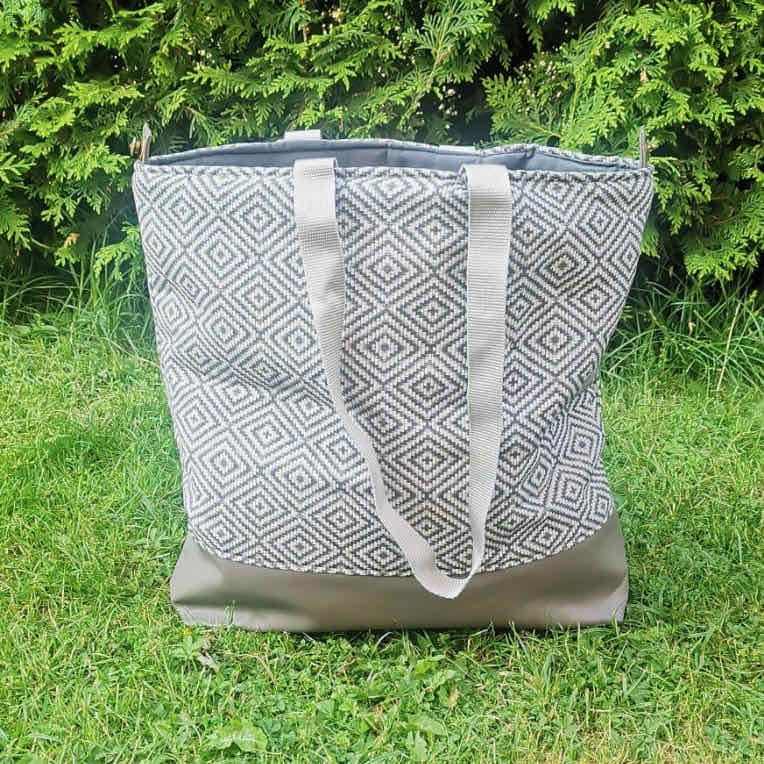 Baumwollstoff, Canvas, unifarben Dunkelgrau – Bild 4