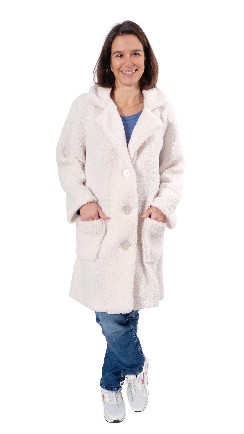 Teddystoff, weich und kuschelig – unifarben – Braun – Bild 7