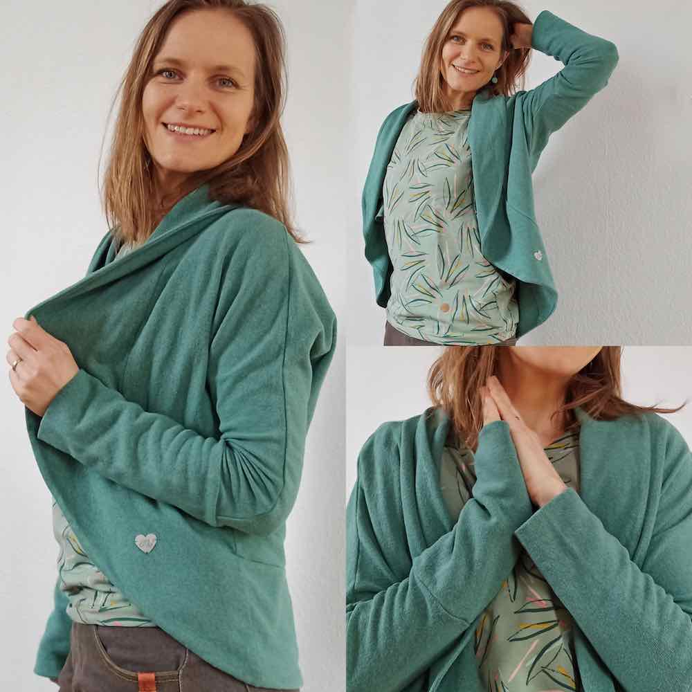 Schnittmuster auf Papier, Bolero, legere Jacke “MELISSA”, Gr. 158 – Damengr. 46 – Bild 4