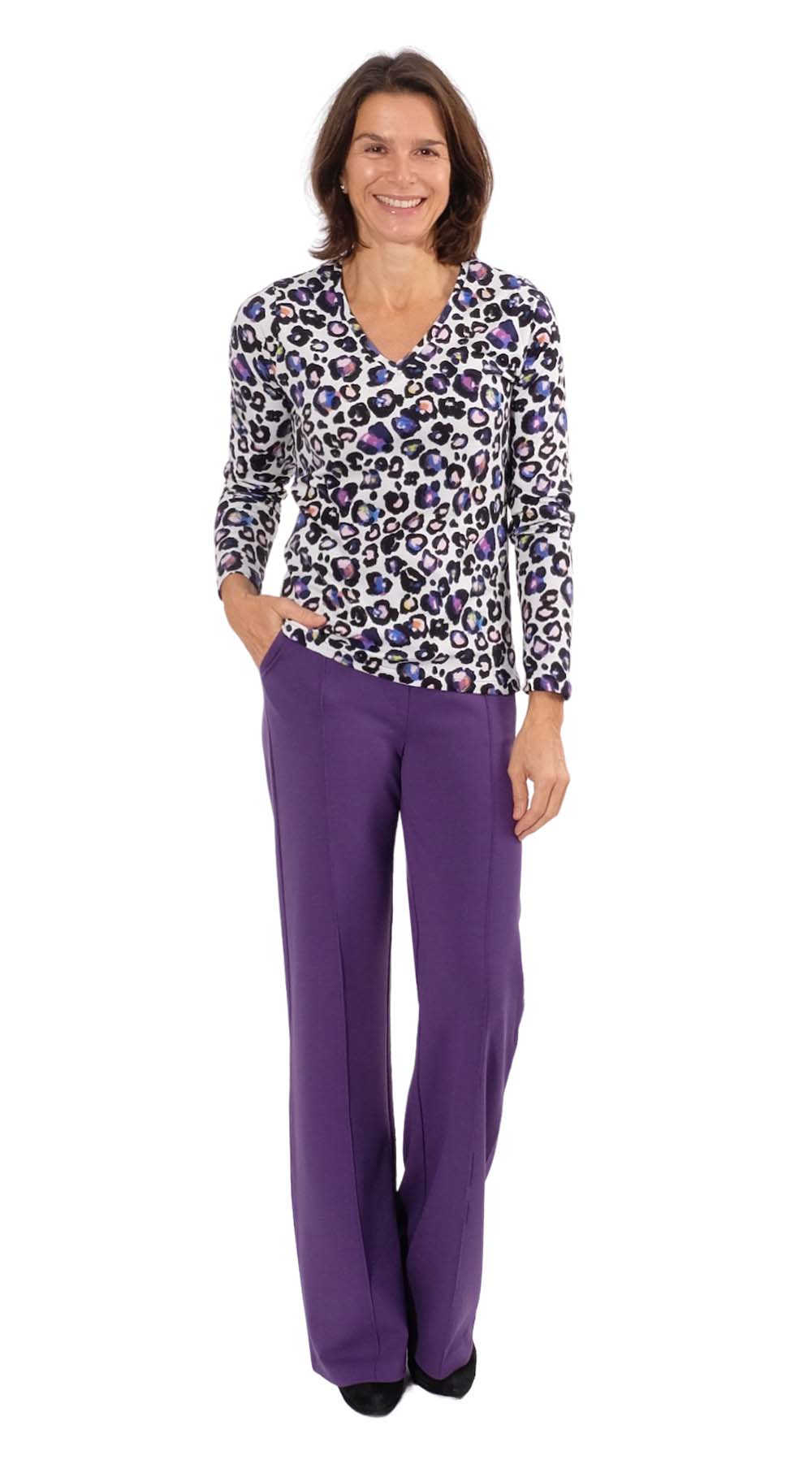 Hose mit Biese “UBBA”, Gr. 158 – Damengr. 46 – Bild 5