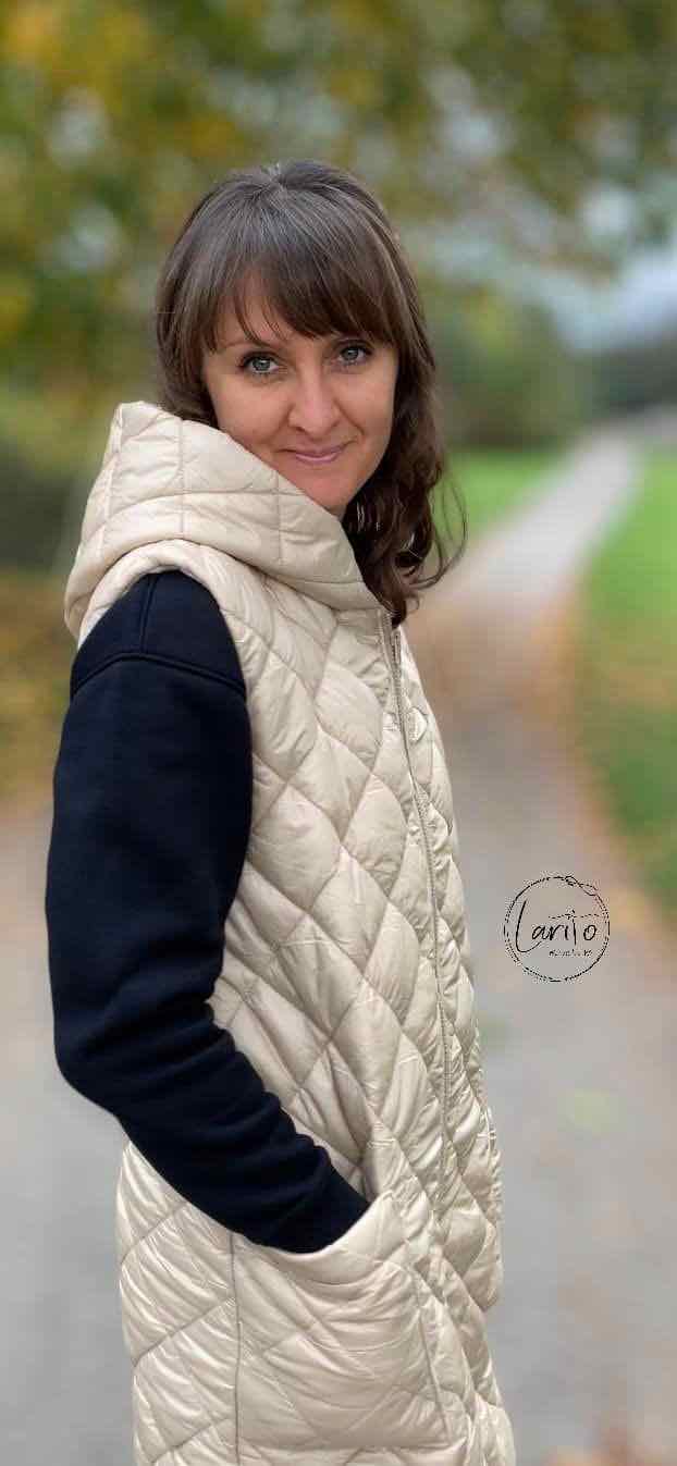 Stepper – Steppstoff, Mantelstoff, folienbeschichtet Gold – Bild 6