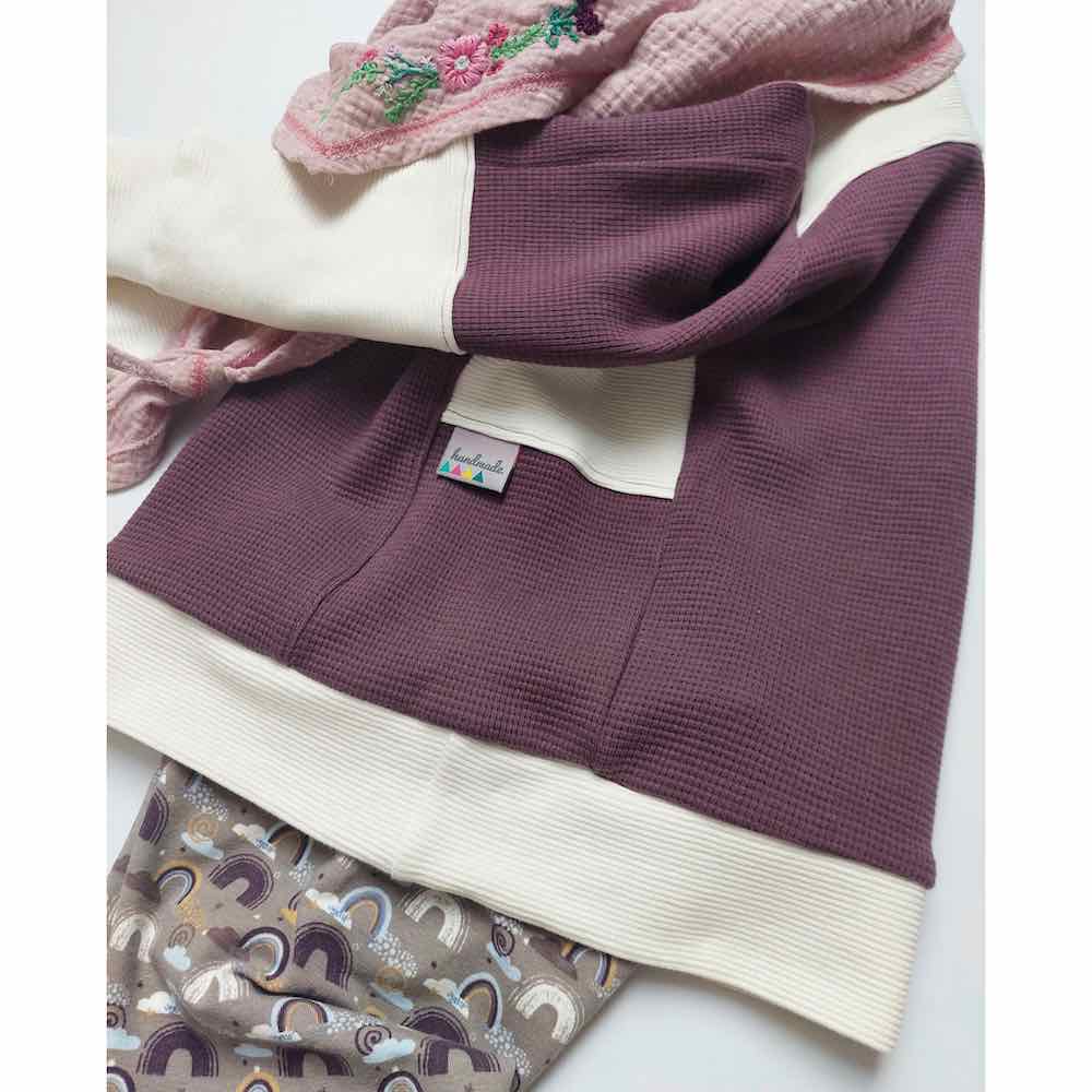 Waffeljersey, Jersey mit kleinem Waffelmuster – Schwarz – Bild 8