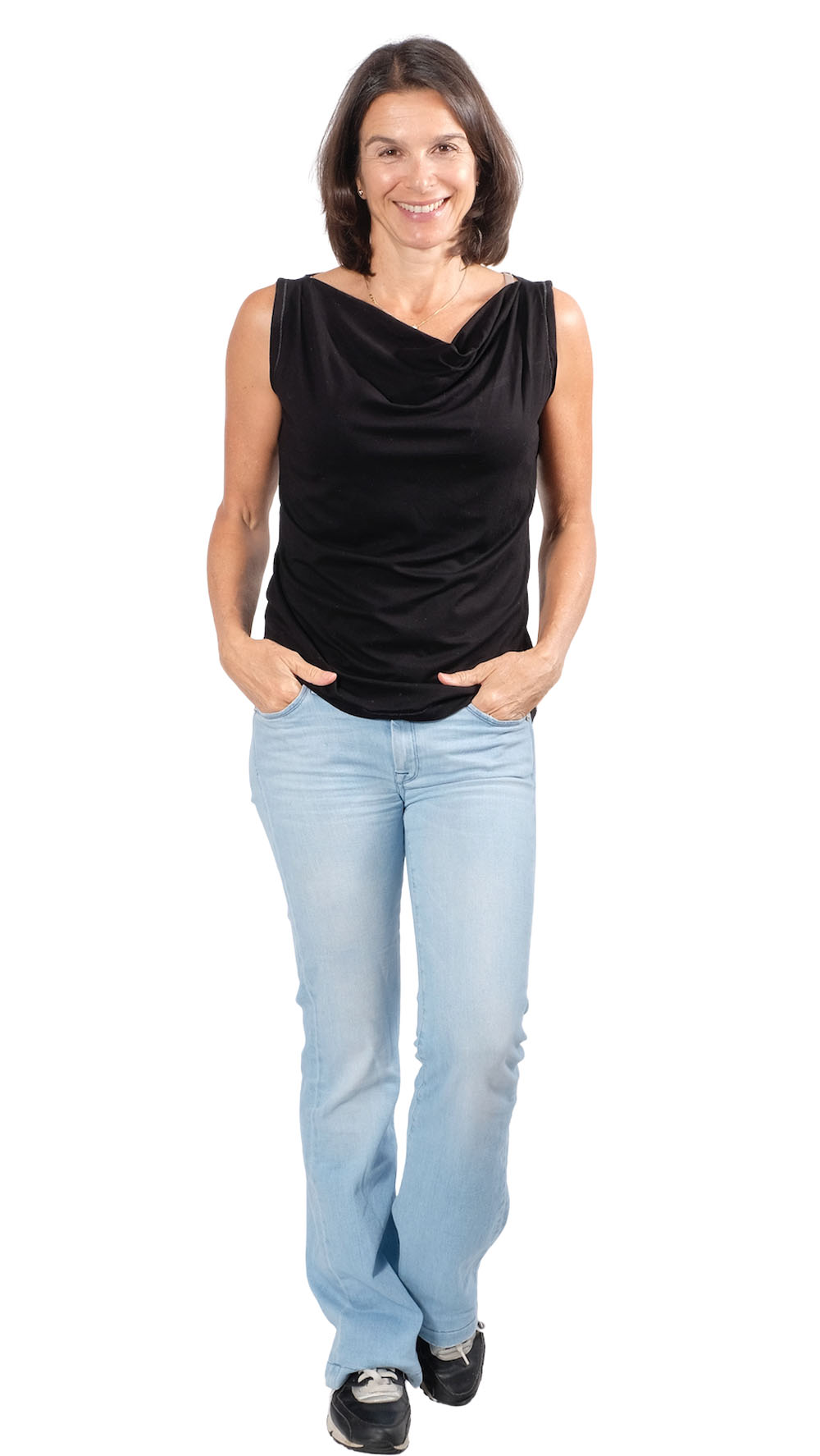 PAPIERSCHNITTMUSTER, Wasserfallkragen Shirt “KAT”, Gr. 158 bis Damengr. 46 – Bild 4