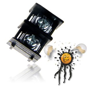 4 x KF7.62 2-polig 2 Pin Schraub- Screw- Terminal Block schwarz black