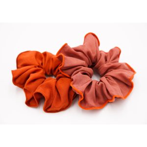 Grech & Co. – Scrunchies 2er Set, „Mallow+Tierra“
