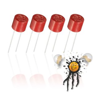4 x TR5 THT Miniatur Kondensator Sicherung Littelfuse Capacitor Fuse 250V Träge/Slow round T0,5A