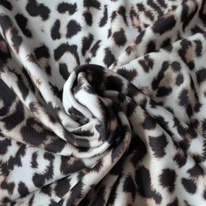 Hochelastischer Funktionsjersey / Slinky – Leo Ecru Braun