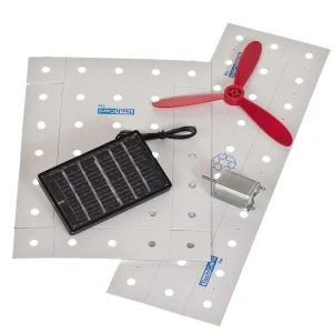 Solar-Windrad Funktionsmodell Karton Kinder Bausatz Werkset Bastelset ab 10 J.