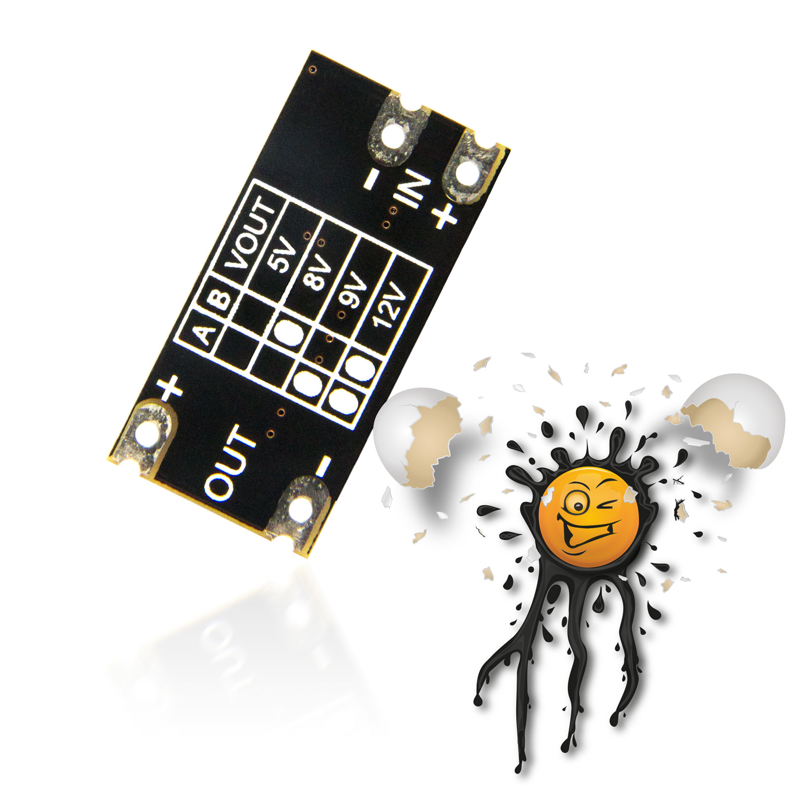 Li-Ion Akku Step Up Boost Konverter Modul SDB628 5V 8V 9V 12V DC – Bild 4