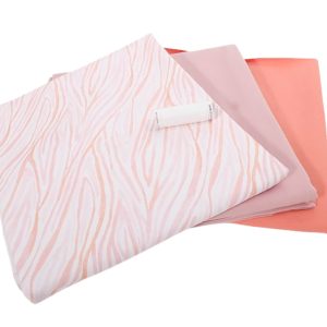 Jersey, Mandarine Altrosa, Stoffpaket 3 x 75 cm – 225 cm Stoff – plus Zutaten