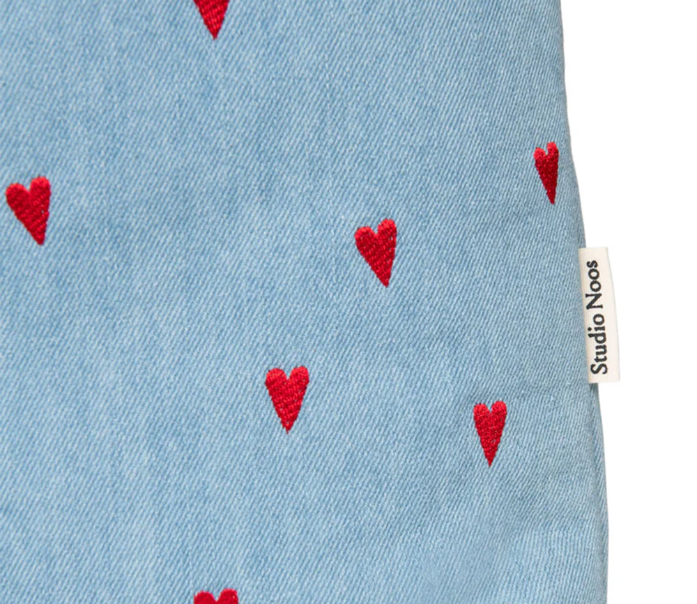 Studio Noos – Pouch „DENIM HEARTS“, denim – Bild 5