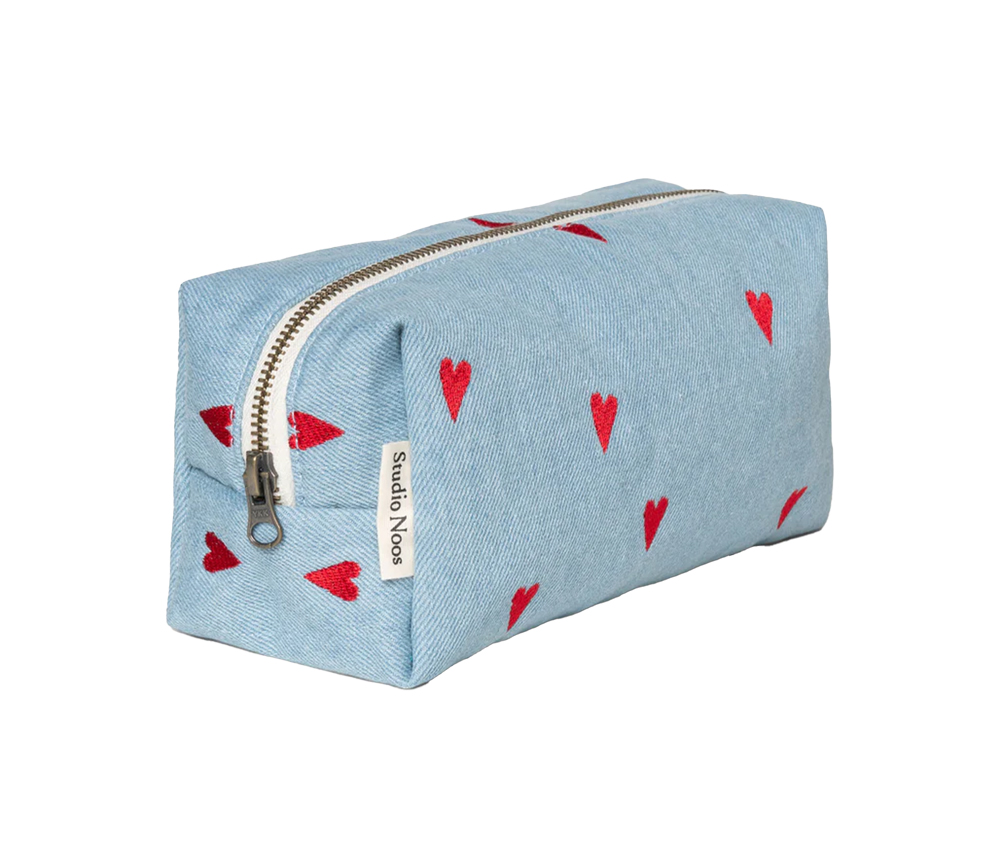 Studio Noos – Pouch „DENIM HEARTS“, denim – Bild 3