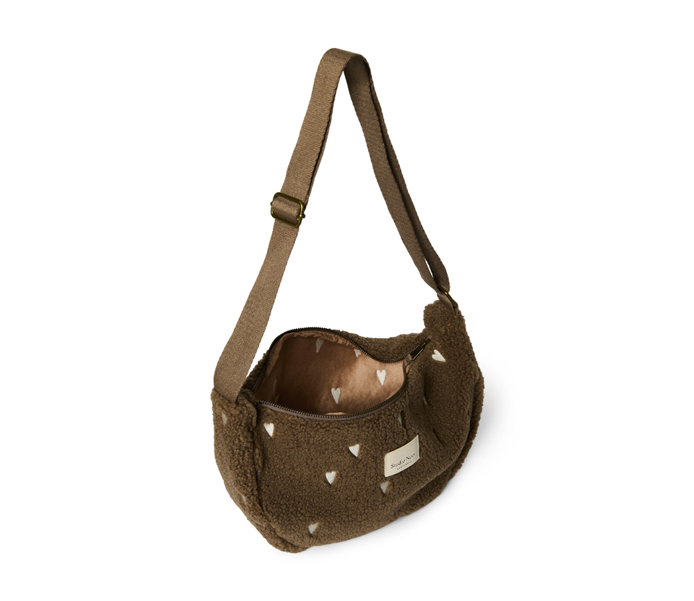 Studio Noos – Bauchtasche „TEDDY HEARTS“, brown LIMITED EDITION – Bild 5