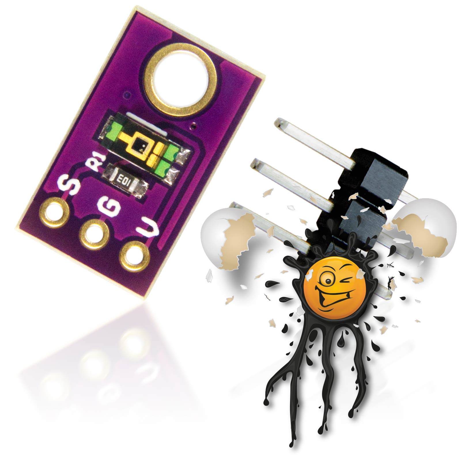 TEMT6000 Licht Umgebungslicht Ambient Light analog VIS Sensor – Bild 5