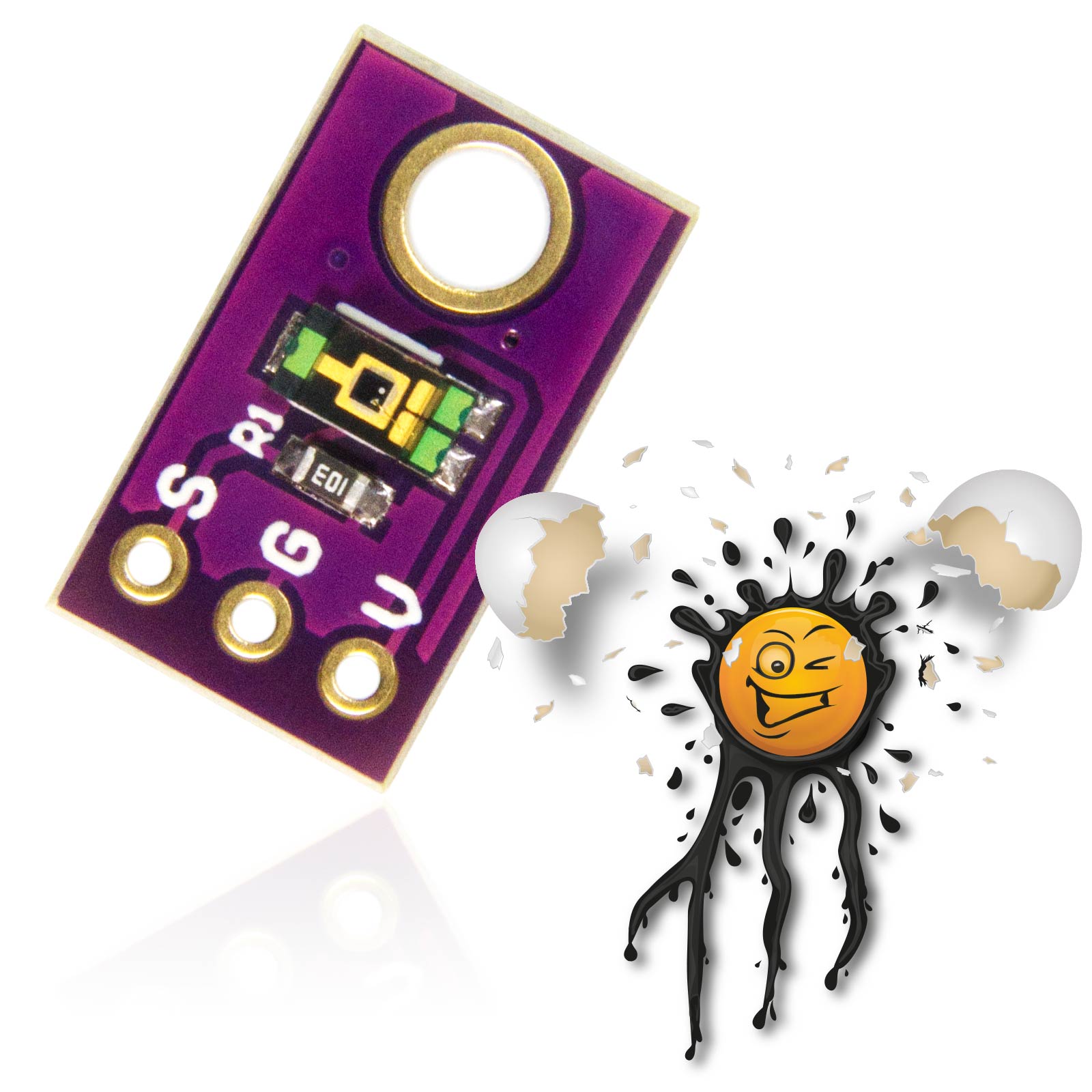 TEMT6000 Licht Umgebungslicht Ambient Light analog VIS Sensor – Bild 4