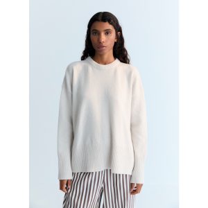 The New Society – Jumper „AGATHA“, white, Cashmere Merino Mix