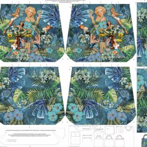 Taschenpanel, Marilyn Monroe Blau