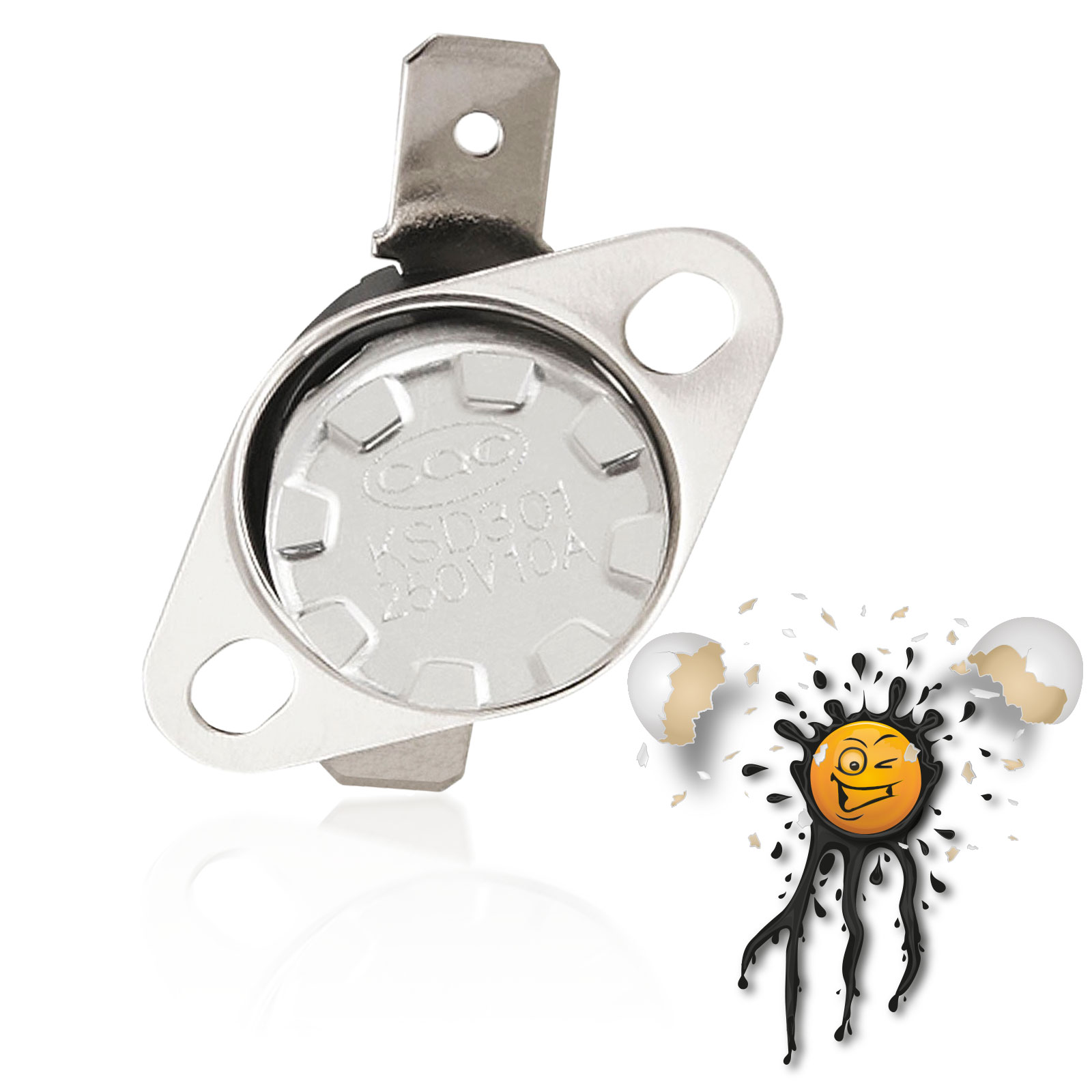 Thermoschalter KSD301 250V 10A Thermostat 85°C – Bild 3