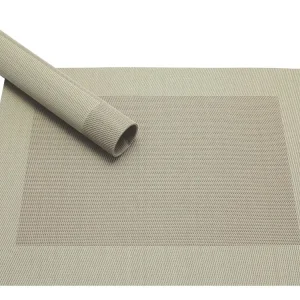 Tischset Platzset BORDA beige 1 Stk. Kunststoff gewebt abwaschbar