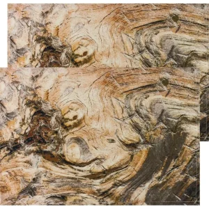 Tischsets Platzsets Textil CLOTH Holzmaserung Holzoptik Holz Natur 2er 45×30 cm