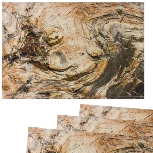 Tischsets Platzsets Textil CLOTH Holzmaserung Holzoptik Holz Natur 4er 45×30 cm